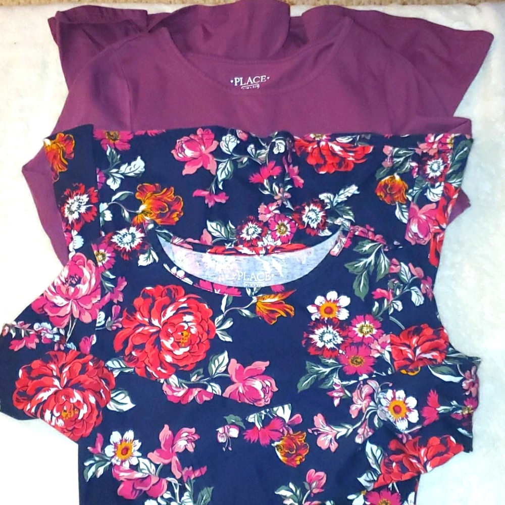 **FINAL CLEARANCE** 2 Long Sleeve Skater Dresses, Size 7-8